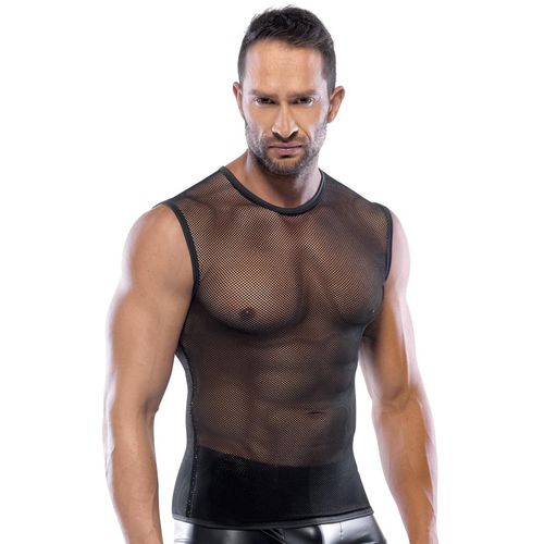 Shirt aus grobem Netz