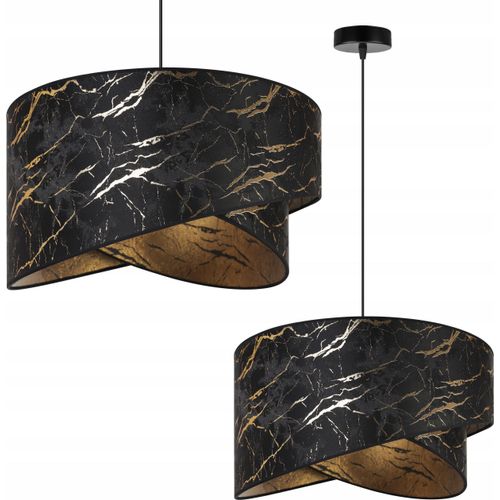 Deckenlampe, Lampenschirm aus goldenem Marmor