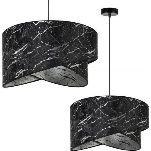 Deckenlampe, silberner Marmorlampenschirm