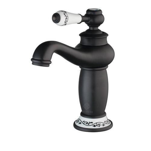 Waschtischarmatur KRAN-StilWaschtischarmatur KRAN-Stil Retro-Bidet SCHWARZ ADEONA LAUFERI