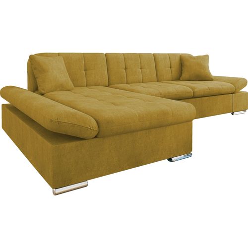 MIRJAN24 Ecksofa Malwi Premium, Polsterecke, L-Form Schlafsofa, Eckcouch mit Bettkasten (Farbe: Zoya 13, Seite: Links) Image