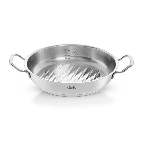 Fissler Servierpfanne Original-Profi Collection®, Silber, Metall, backofengeeignet, breiter Schüttrand, Kochen, Pfannen, Servierpfannen