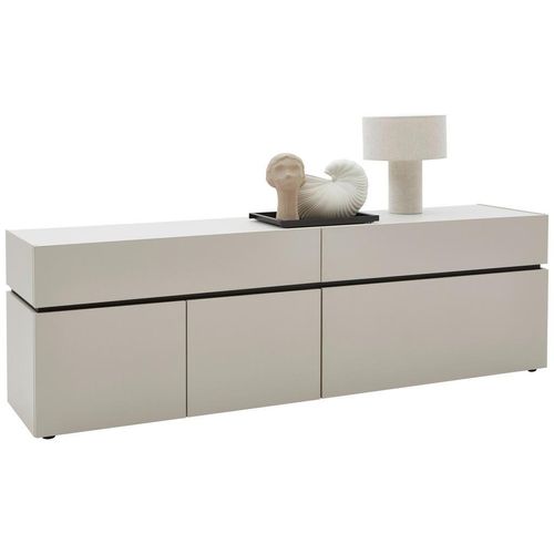 Voleo Lowboard , Kaschmir , Holzwerkstoff , 2 Schubladen , 180x57x40 cm , Typenauswahl, Beimöbel erhältlich, stehend, hängend , Wohnzimmer, Wohnwände,