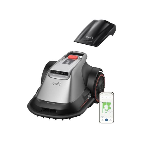 Eufy E18, Robotik-Rasenmäher, Einfach Kartierung, Hindernisvermeidung, Wifi, BT grau Mähroboter