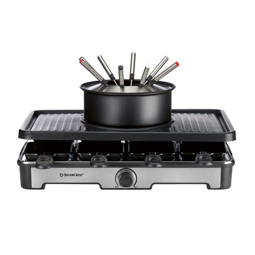 SILVERCREST® Premium-Fondue-Raclettegrill-Kombination SRGF 1400 A3