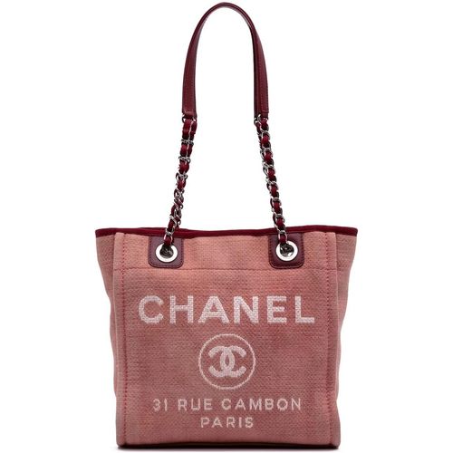 Chanel Shopper - Mini Canvas Deauville Tote - Gr. unisize - in Rot - für Damen Image