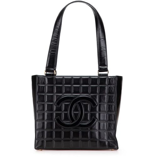 Chanel Shopper - CC Choco Bar Lambskin Tote - Gr. unisize - in Schwarz - für Damen Image