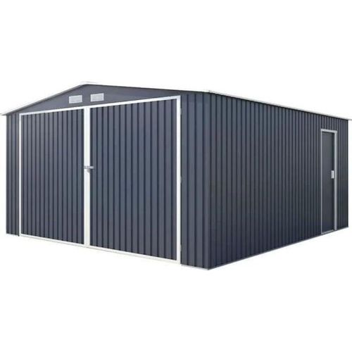 Metallgarage 16 m² - mit Anker -Kit 3,80 m x 4,20 m enthalten