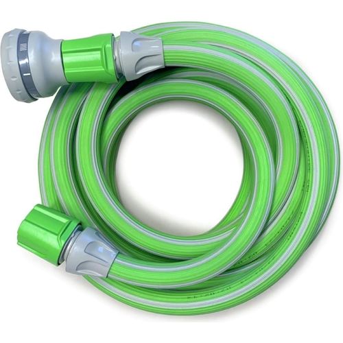 Verlängbare Gartenschlauch 15 Meter - Grüne Farbe - Anti Knoten