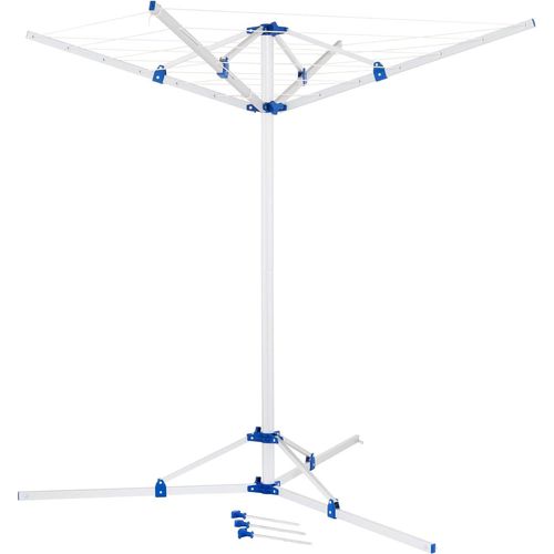 Aluminium Wäschetrockner mit Stativ - Leichtgewicht, Zusammenklappbar, Höhenverstellbar und Wetterfest