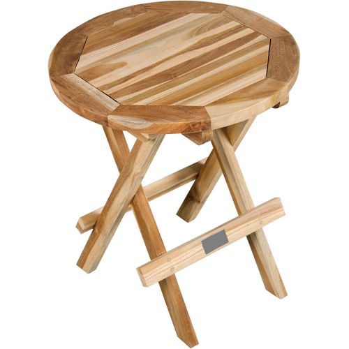 Holzbalkontisch - Ø 50 cm - Gartenmöbel