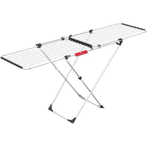Doble Wäschegestell ausziehbar - 22 m Trockenlänge - Weiß - 61 x 19,5 x 130,5 cm