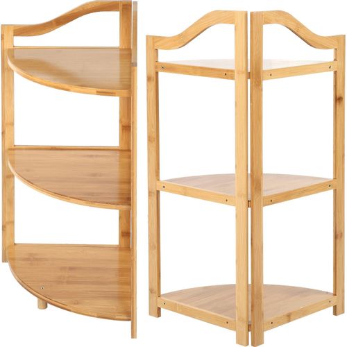 Corner Storage Rack Spice Organizer Gewürz Würze Regal Rack Küche Zubehör3-Tier Holz Farbe