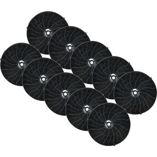 vhbw 10x Aktivkohlefilter kompatibel mit Ikea MATTRADITION 7038914, MATTRADITION 7036880, MATTRADITION 6036881, MATTRADITION 5039214 Dunstabzugshaube