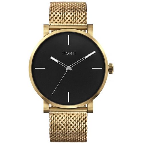 Herrenuhr TORII G45GG.B5 in klassischem Gold, geeignet zum Schwimmen.