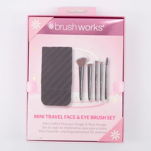 6-teiliges schwarzes Mini-Make-up-Pinselset
