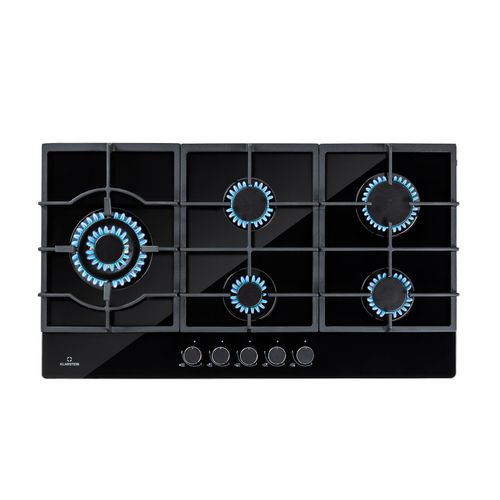 Ignito Chef Edition 5 Zonen Gaskochfeld 5-flammig Sabaf-Brenner Glaskeramik