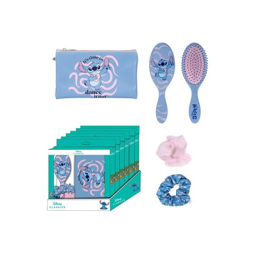 Haarstyling-Set Stitch-Style mit Bürste, Tasche & Scrunchies