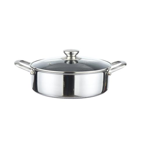 Edelstahl Wabenstruktur Kochtopf Induktion Ø28cm Topf