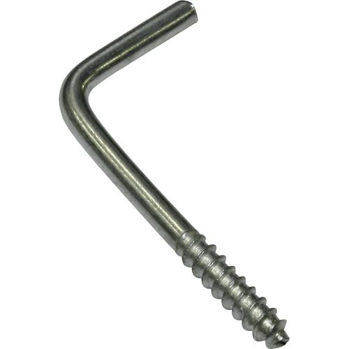 Schraubenhaken GARDINIA, silber (silberfarben, matt), Gardinenstangenhalterungen, Serie Vitragestange flachoval Ø 11 mm