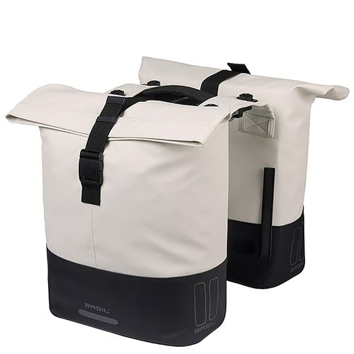 BASIL Gepäckträger- Fahrradtasche "Cove MIK", weiß