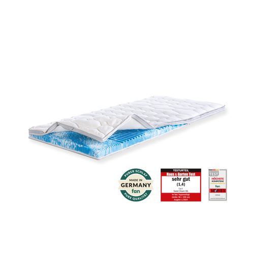 f.a.n. Topper »Gel-Feeling«, Gelschaum-Kern, Bezug mit antibakterieller Ausrüstung