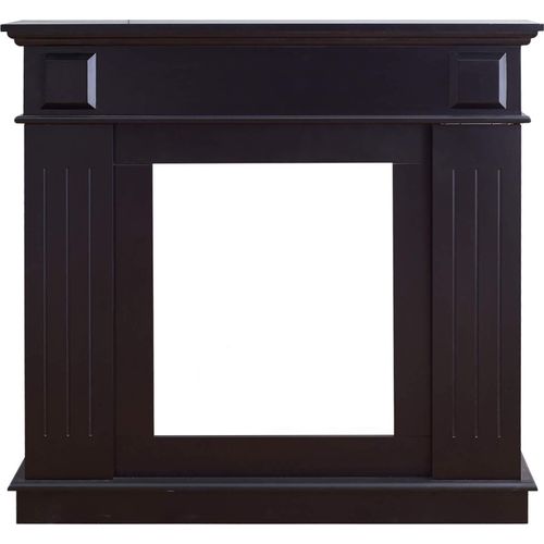 Rebecca Mobili Kaminumrandung 100x109x26 cm aus MDF, schwarz