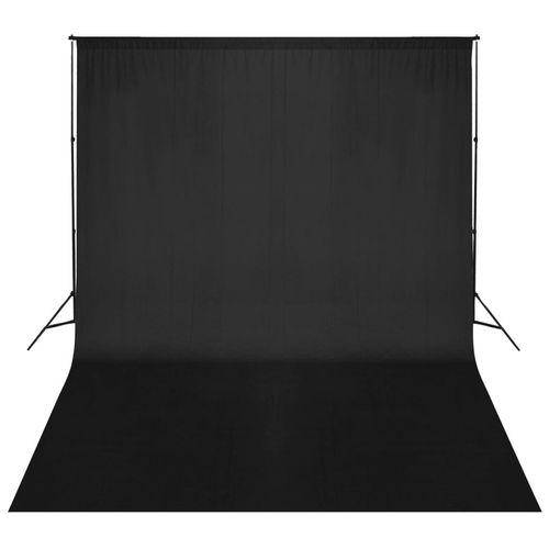Maison Exclusive Fotohintergrund-System 500 x 300 cm Schwarz