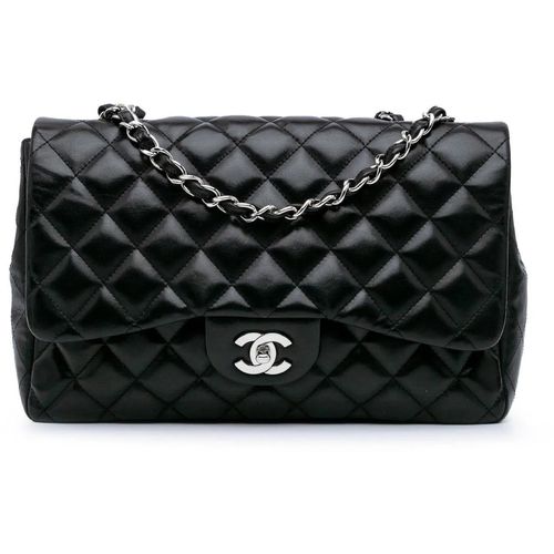 Chanel Hobo Bags - 2009-2010 Jumbo Classic Lambskin Single Flap - Gr. unisize - in Schwarz - für Damen Image