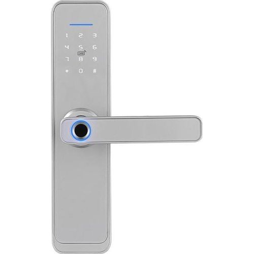 Schloss mit elektronischem Griff und Zugangskontrolle, Tastatur, Fingerabdruck, RFID-Karte, TUYA SecureEntry-HL200-App