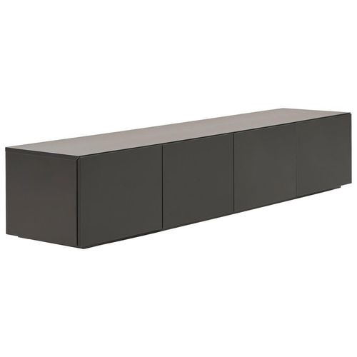 Mid.you Lowboard , Schwarz , Holzwerkstoff , 3 Schubladen , 180x35x40 cm , Wohnzimmer, Wohnwände, Lowboards