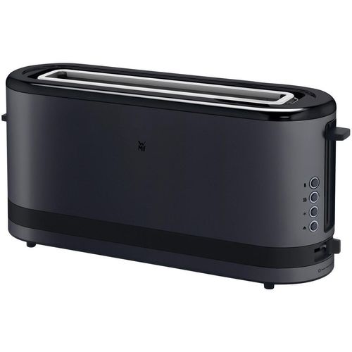 WMF Toaster Deep Black , Schwarz , Metall , 23.5x16x42 cm , Küchengeräte, Toaster
