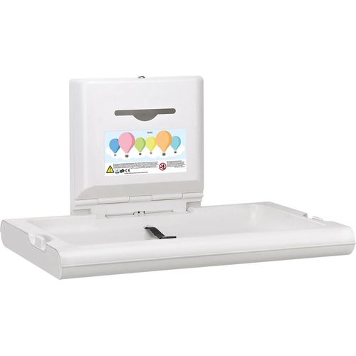 KWC AR Wickeltisch, CAMBRINO, PP weiß, klappbar, offen 860x480x570 mm