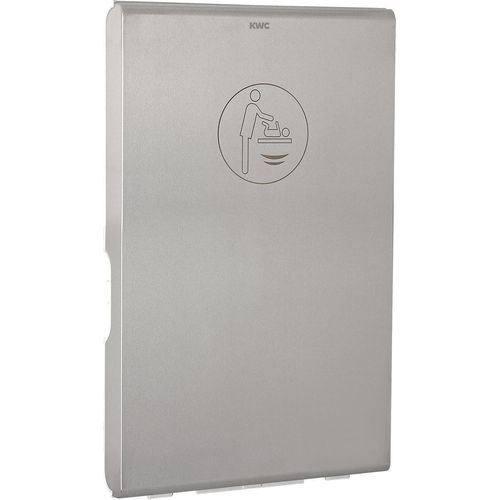 KWC AR Wickeltisch, CAMBRINO, PP weiß, Front Edst., klappbar, offen 550x480x890 mm