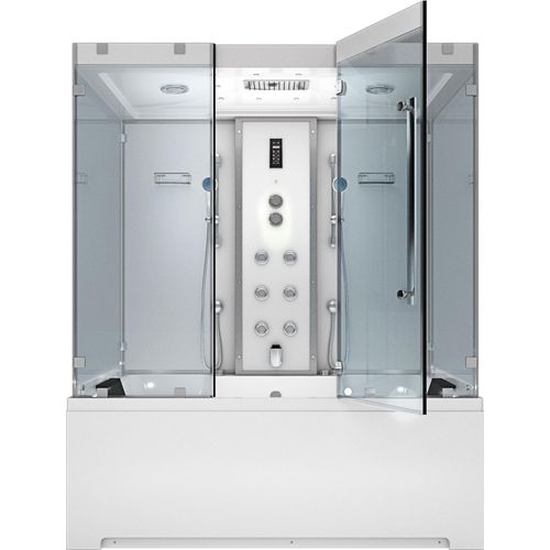 Kombination Badewanne Dusche K80-WS-EH-B-EA Duschtempel 180x100 cm OHNE Zusatzoption