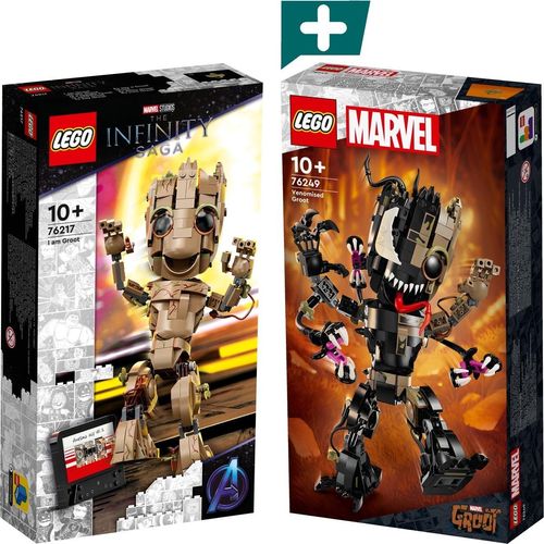 LEGO Marvel Groot im Doppelpack - LEGO 76217 + LEGO 76249