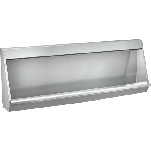 KWC AR Reihenurinal, CAMPUS, Edelstahl V2A, 1400x515x235 mm, Siebablauf mittig
