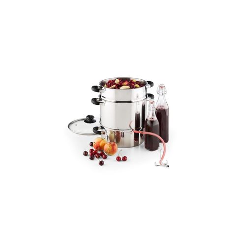 Applebee Dampf-Entsafter elektrisch 1500W Ø25cm 8 Liter Edelstahl