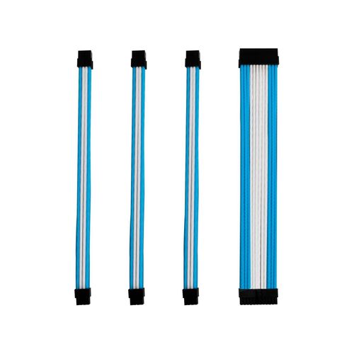 Kabel-Sleeve-Set - Blau / Weiß - ONE GAMING