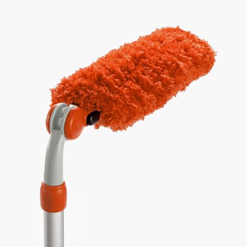 Staubwedel OXO GOOD GRIPS, orange, B:10,16cm L:39,3cm, Staubwischer, Staubwedel, Ersatzbezug für Staubwedel