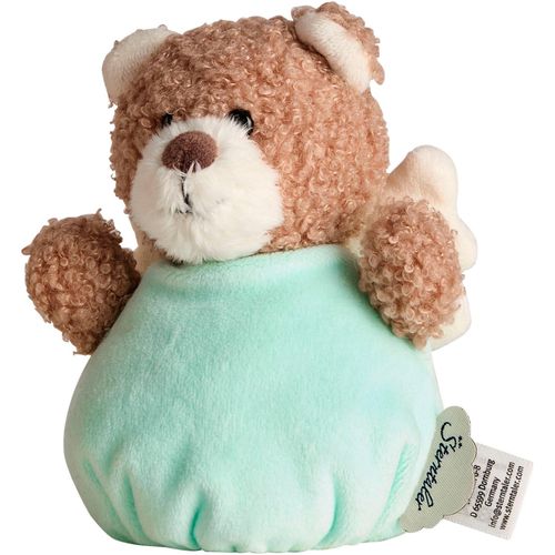 Greifspielzeug STERNTALER "Spielzeuganhänger Bär", blau (light aqua), Greifspielzeug, KinderH:15cm, Polyester, H:15cm