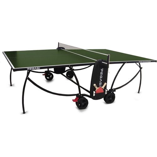 Pegasi Tischtennisplatte 800 - Outdoor Spiele - Wetterfest - Tischtennisplatte Outdoor Klappbar - Original Tischtennistisch - Faltbare Tischtennisplatte - Tischtennis - Grün