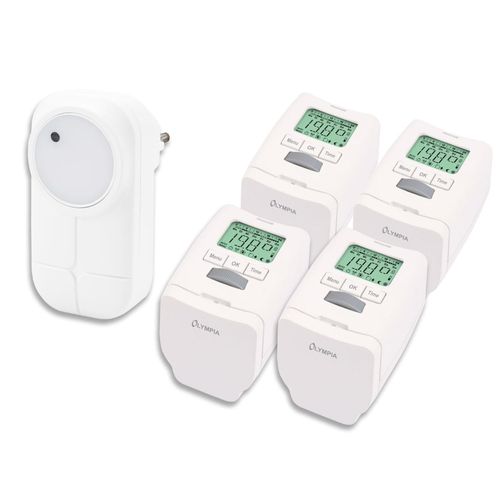 4 Stück Heizkörperthermostat Smart Home System mit Gateway und App Olympia