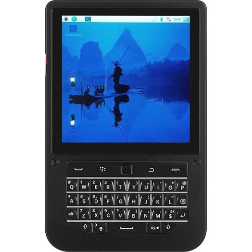 BerryBase HackberryPi CM5 Linux Cyberdeck Taschencomputer, 4 Touch-Display, Tastatur-Maus, 5000 mAh