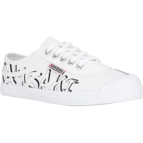Kawasaki Canvas sneakers Graffiti mit coolem Graffiti-Print 1002 White 39