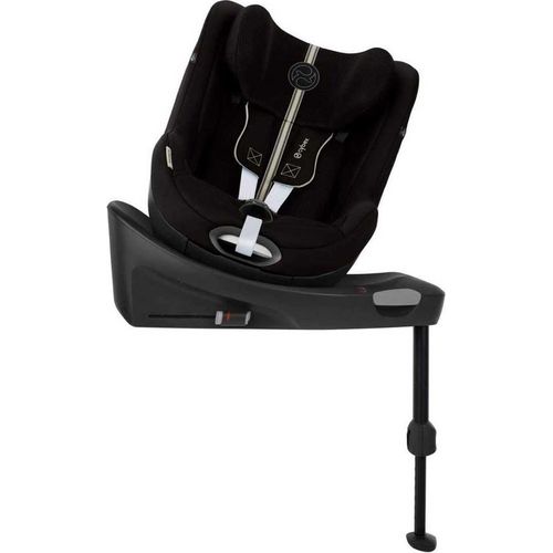 CYBEX Gold Kinder-Autositz Sirona Gi i-Size Plus inkl. Neugeboreneneinlage und Base, Ab ca. 0 bis 4 Jahre, Max. 20 kg, 40 - 105 cm, Moon Black