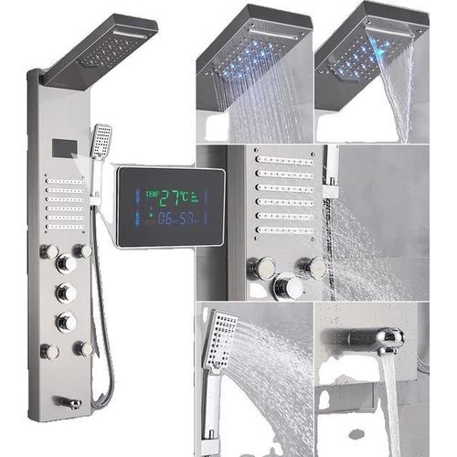 Duschpaneel-Turm, LED-Duschkopfsystem, SPA-Massage