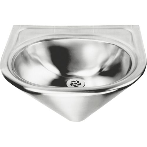 KWC AR Einzelwaschtisch, HEAVY DUTY, Edst., 450x280x400 mm, Hinterwandmontage