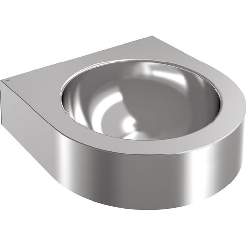 KWC AR Einzelwaschtisch, ANIMA, Edelstahl, 345x118x350 mm, halbrund