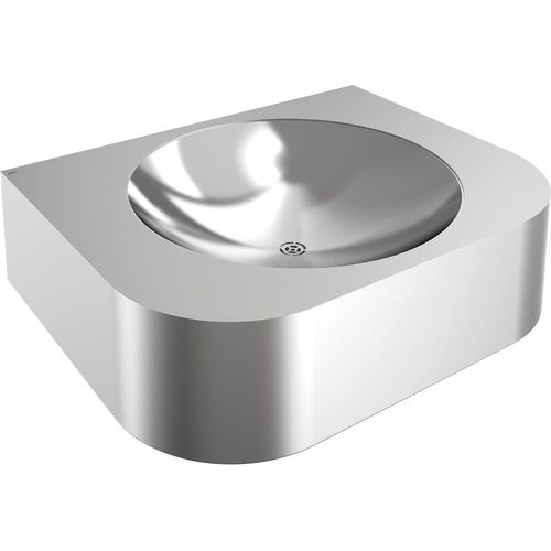 KWC AR Einzelwaschtisch, ANIMA, Edelstahl, 500x132x400 mm, ohne Hahnbank